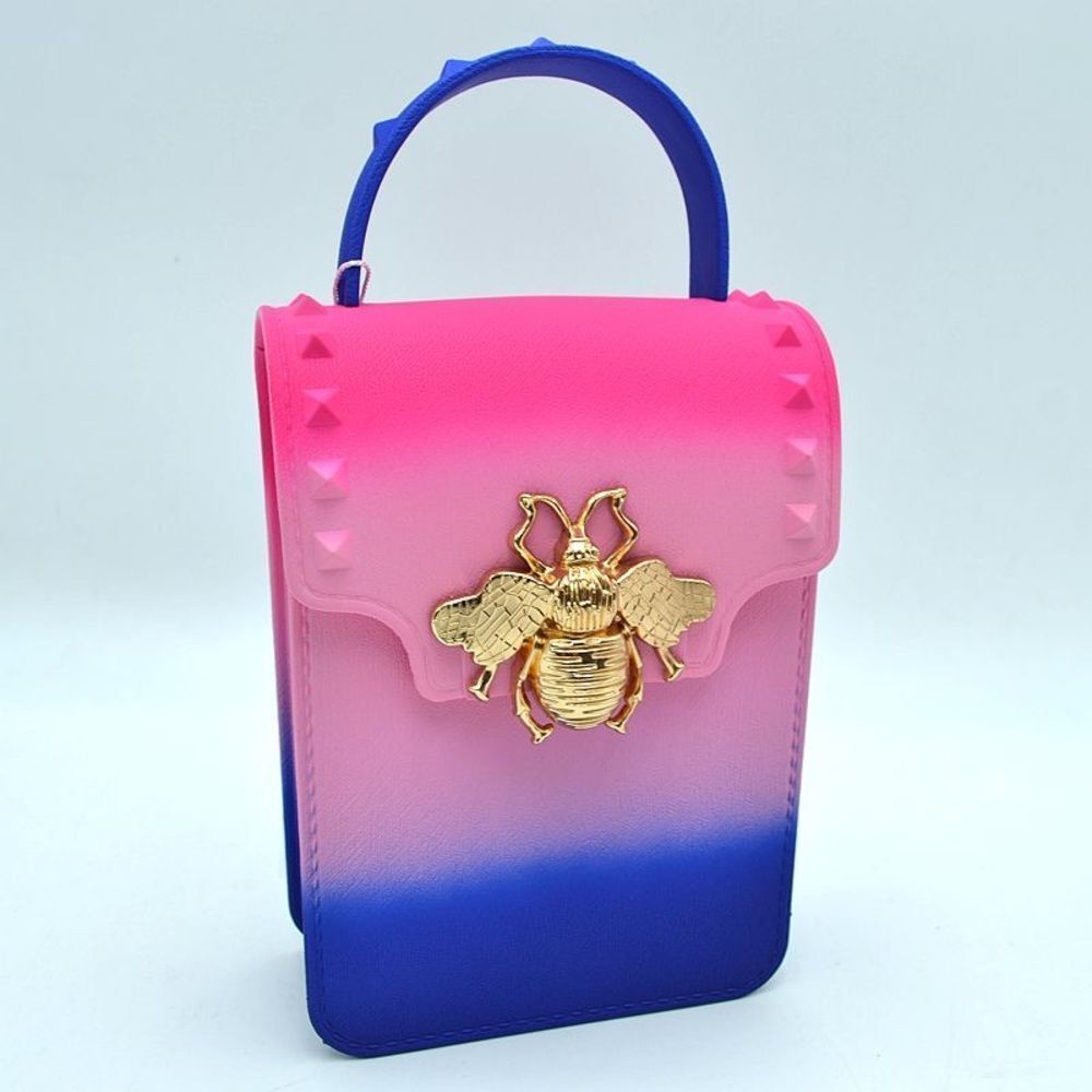 Multicolor Queen Bee Crossbody Jelly Mini Cellphone Bag